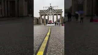 CHANUKAH AT THE BRANDENBURG GATE IN BERLIN