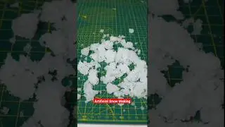 Artificial Snow #howtomake #snow #snowpowder #experiment