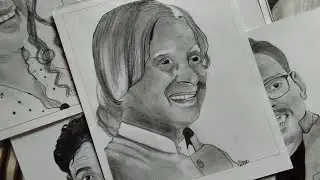 Apj Abdul kalam drawing sketch / BOR ASSAM