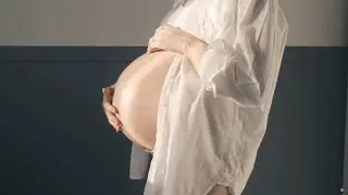 Pregnant model