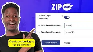 Create custom logins ZipWP sites (6/10)