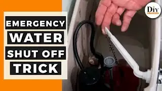 How to Shut Off Water to Toilet Without Valve | Trick to Turn off Water to Toilet