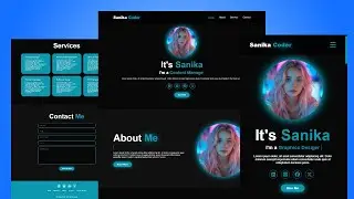 How to Build a Complete Responsive Personal Portfolio - 1 Website using HTML CSS JavaScript