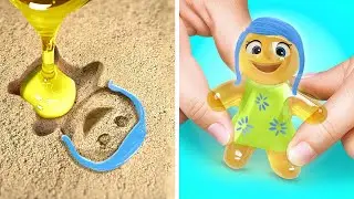 Squishy JOY In The Sand?! 😃 *INSIDE OUT 2 Big Paper Game Book*