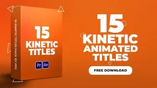 (FREE) Kinetic Typography Animation Titles Pack