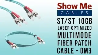 ST/ST 10GB Laser Optimized Multimode Fiber Patch Cable - OM3