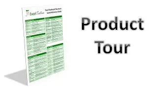 Excel Keyboard Shortcut Quick Reference Guide Product Tour