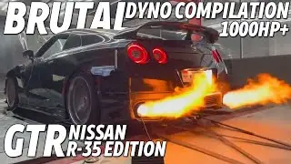 BRUTAL NISSAN GTR R35 DYNO COMPILATION