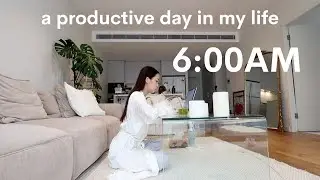 6AM morning routine + productive day in my life | pilates, work days, pack with me for a trip