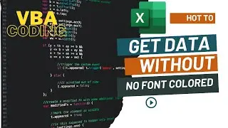 Get Data Without No Font Color from Range and Result Multiple Row Using UDF