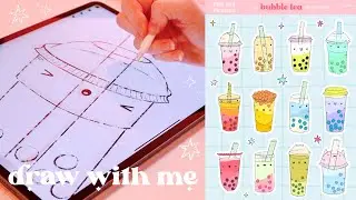 ✸ draw with me! ✏️ how I use procreate to draw stickers + my favourite brushes 🖋