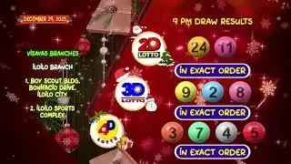 [LIVE] PCSO 9:00 PM Lotto Draw - December 29, 2023