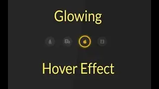 How to Create Hover css Effects || Glowing CSS Icon hover Effect