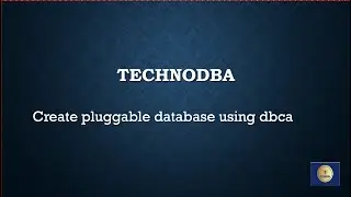 create pluggable database using dbca assistance tool in 19c database