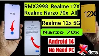 All Realme 12X 5G FRP Bypass | All Android 14 | Realme 12x / 11X / 12 Pro 5G FRP Bypass |100% Unlock