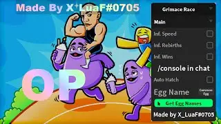 Grimace Race OP Script | Inf. Wins,, Rebirths, Speed, Hatch