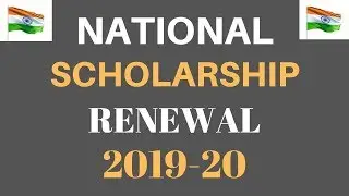Apply Renewal National Scholarship 2019-20 || NSP Renewal Scholarship Post Matric, Pre Matric, MCM |