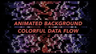 Animated Background | Colorful Data Flow | VJ Loop | 4k | Screensaver | Neon Lights | HQ Stock Video