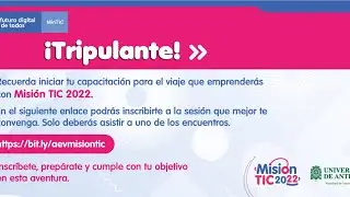 Capacitación Misión TIC 2022