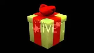 Present Gift Boxes Loop animation set with transparency