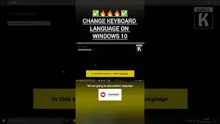 Change Keyboard Language on Windows 10 