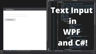 Text Input with Textboxes in WPF - WPF C# Tutorial Part 4