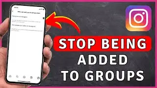 How to Stop Being Added To GROUPS On Instagram - Instagram Tutorial