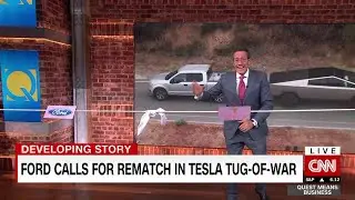 Ford challenges Tesla to tug-of-war