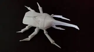 Жук Геркулес оригами (Manuel Sirgo), Hercules Beetle Origami