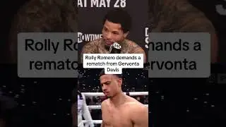 Rolly Romero demands a rematch from gervonta tank davis #boxing #gervontadavis #rollyromero