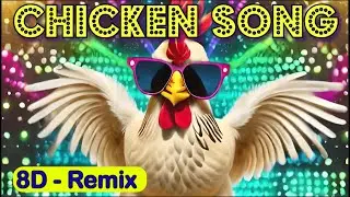 Chicken Song with Ai 8D Music | hens Dance song | Made using Adobe premiere pro and Adobe photoshop