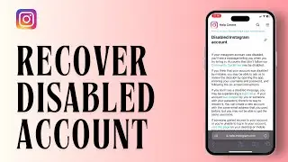 How to recover disabled instagram account