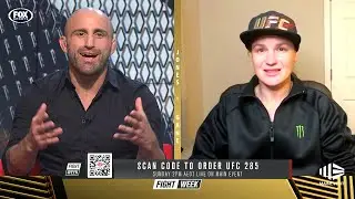 Whittaker & Volkanovski interview Valentina Shevchenko ahead of UFC 285  |  Fox Sports Australia