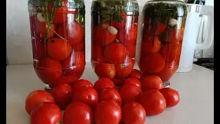Сладкие консервированные помидоры.Удачный и простой рецепт!Sweet canned tomatoes.Простой рецепт!
