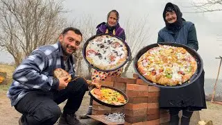 ABUELA DE 95 AÑOS COCINANDO LA MEJOR PIZZA DEL PUEBLO