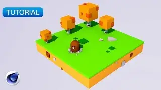 C4D Tutorial For Beginner - Low Poly Cartoon Modeling