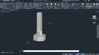 How to make Bolt on AutoCAD | Design a blot on AutoCAD