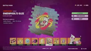 How to Unlock Gwenpools Glee Spray in Fortnite | Battle Pass Rewards Page 1