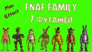 7 футажей fnaf family  на зеленом фоне