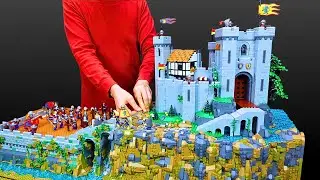 Building Terrain For My Lego Medieval Town Square & Lion Knights' Castle Diorama