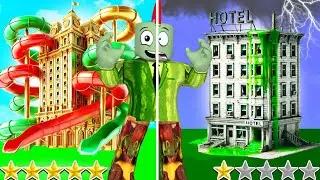 1 Ster Hotel Vs 5 Sterren Hotel In Roblox!