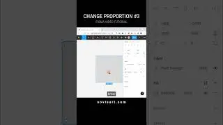 #Shorts how to fast change proportion and size for picture in #Figma by #irenkolt