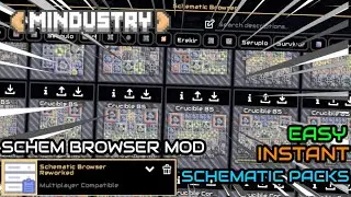 SCHEMATIC BROWSER MOD ||Mindustry