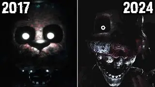 The Joy of Creation 2017 vs. 2024 Jumpscares (Office Demo)