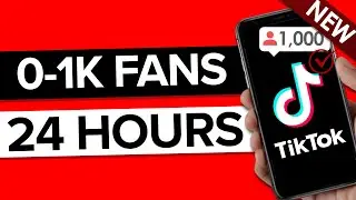 0-1K Followers on TikTok in ONLY 24 Hours (How To GROW FAST on TikTok)