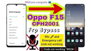 oppo f15 frp bypass backup Reset not working solution cph2001 unlock