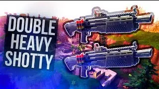 NEW DOUBLE PUMP?! 2 Heavy Shotguns vs Tilted Towers (Fortnite Battle Royale)