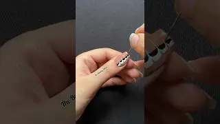 💅🤎Easy safety pin nail art #nailart2024 #shorts #shortvideo