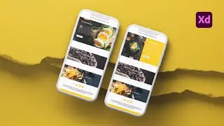 Food UI/UX design in Adobe Xd 2021