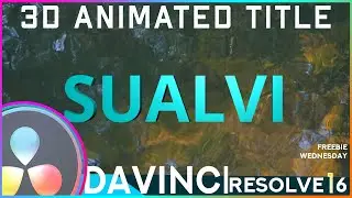 3D Animated Title For Davinci Resolve 16